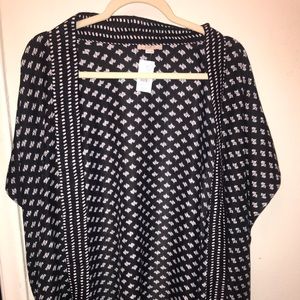 Black and white kimono